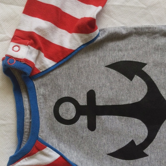 blade & rose nautical long sleeve shirt 3-6 months baby unisex - Picture 3 of 7